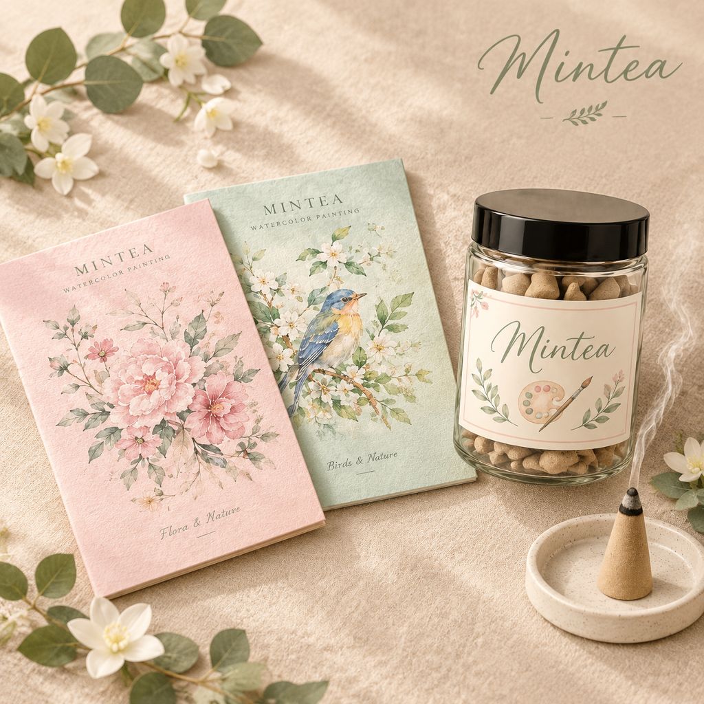 Kit de Pausa Creativa Mintea | Tu Primera Pintura en Acuarela