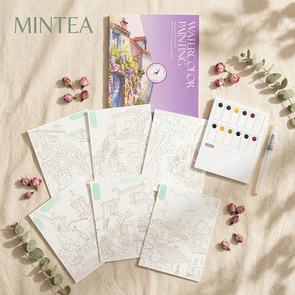 Kit de Pausa Creativa Mintea | Tu Primera Pintura en Acuarela