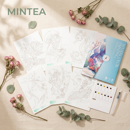 Kit de Pausa Creativa Mintea | Tu Primera Pintura en Acuarela