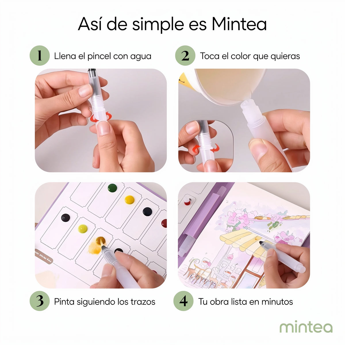 Kit de Pausa Creativa Mintea | Tu Primera Pintura en Acuarela