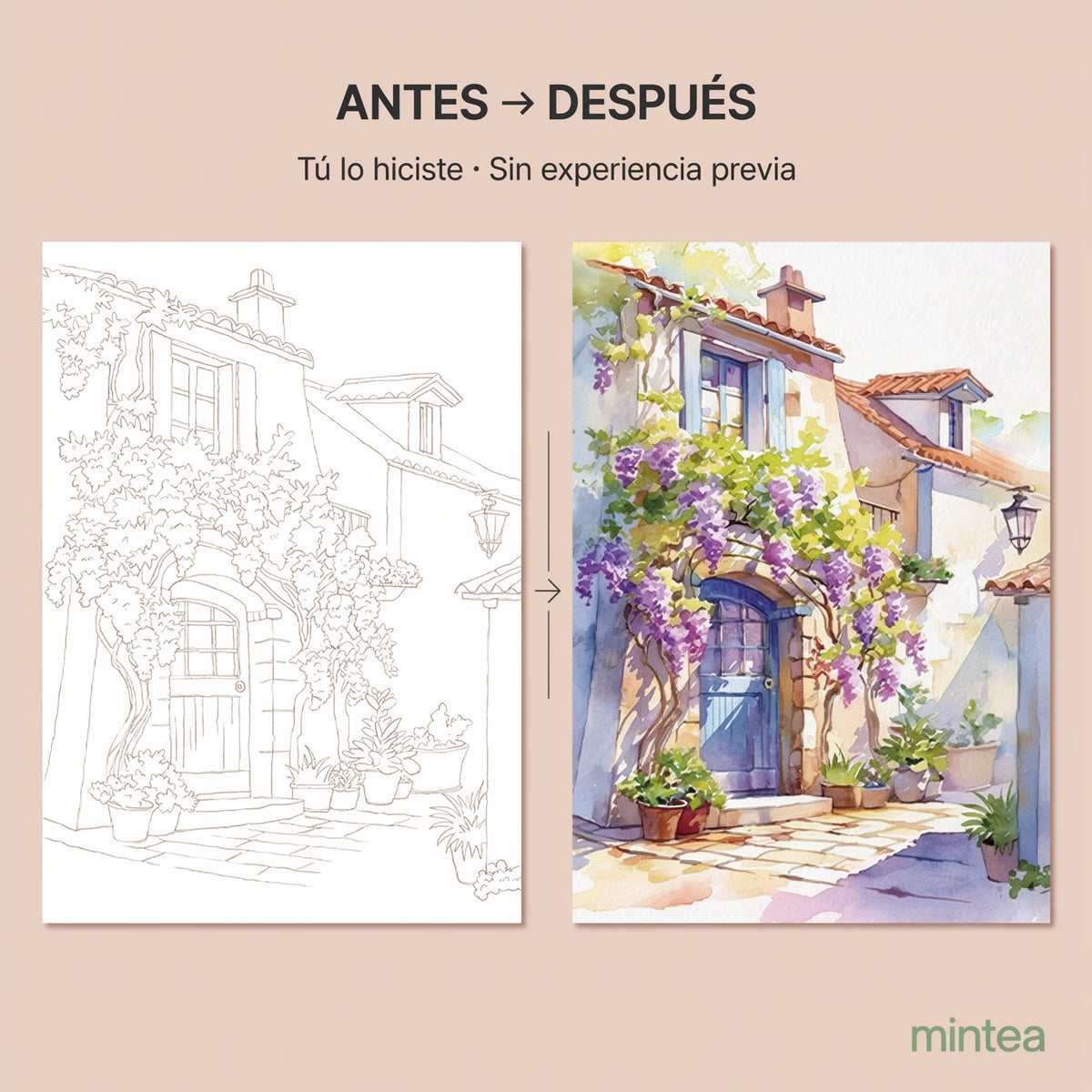 Kit de Pausa Creativa Mintea | Tu Primera Pintura en Acuarela