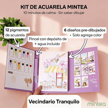 Kit de Pausa Creativa Mintea | Tu Primera Pintura en Acuarela
