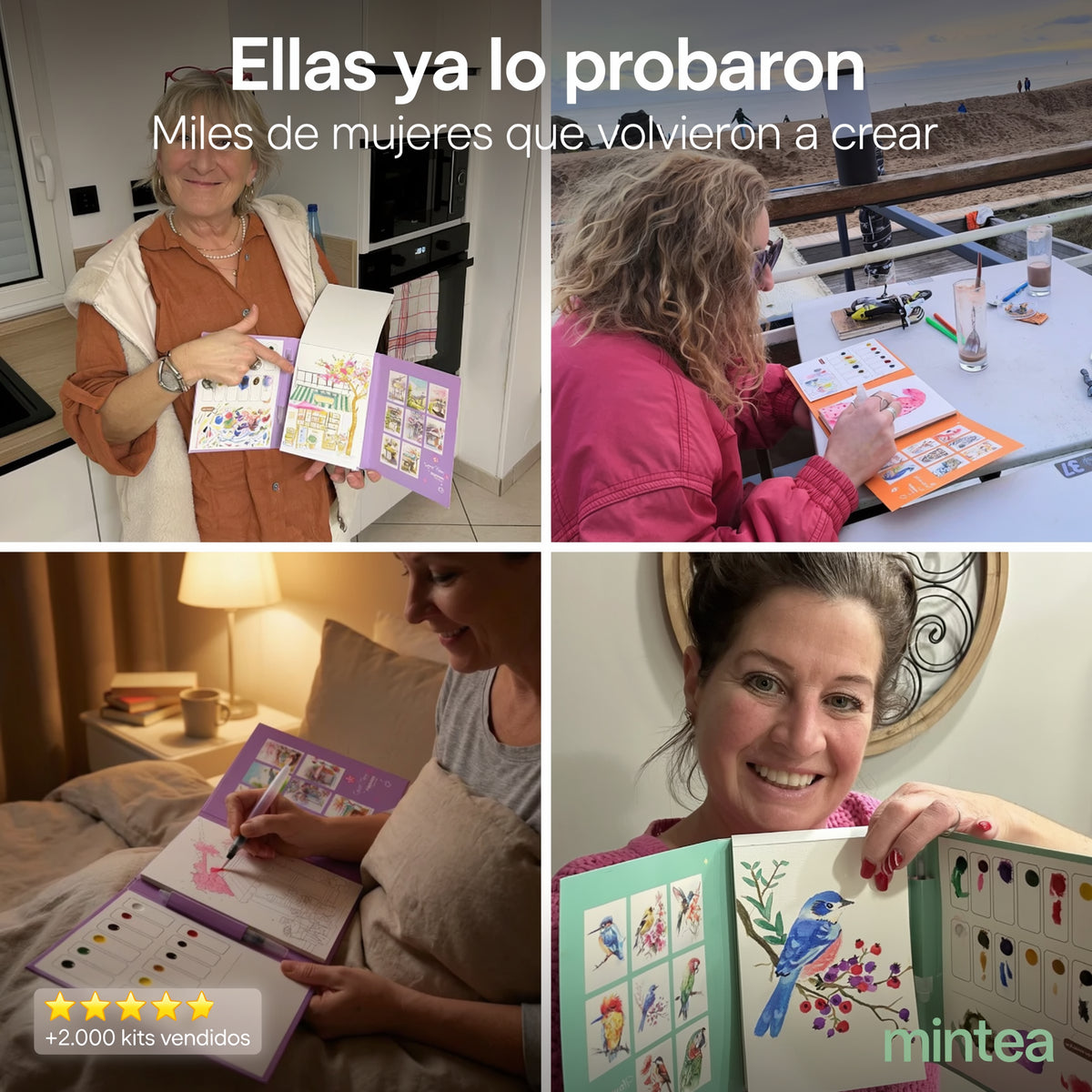 Kit de Pausa Creativa Mintea | Tu Primera Pintura en Acuarela